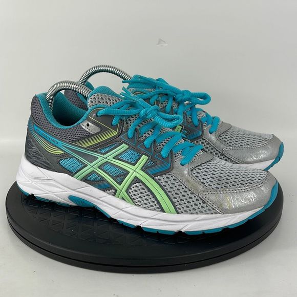 Asics Gel-Contend Gray/Blue Athletic Running Shoes T5F9N Women’s Size 8.5 - Picture 3 of 12